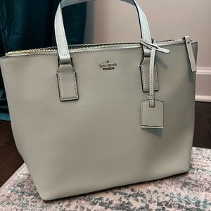 Kate Spade leather pebbled mint green bag